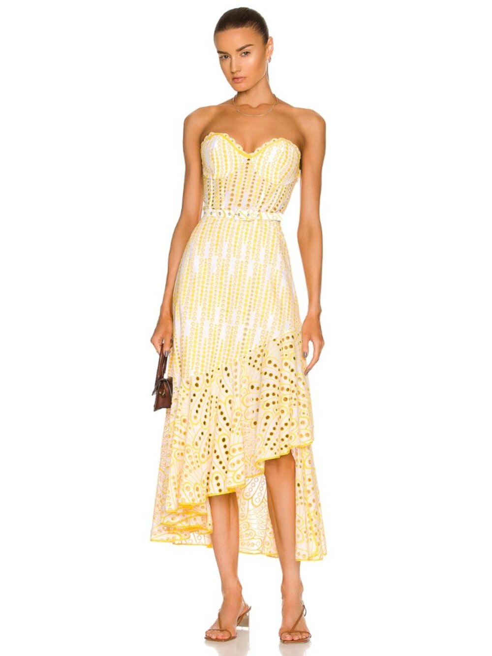 Charo Ruiz Ibiza Aurora Eyelet Maxi Dress Size Large